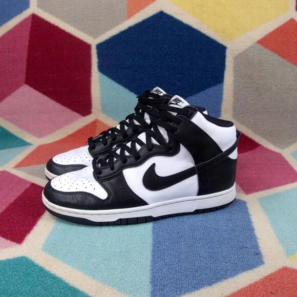 Nike Other - Nike Dunk High Retro Sneakers Lace Up Panda Black And White Men's Size 10 US